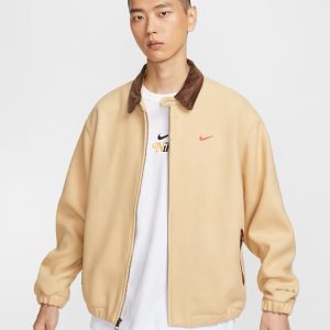 Áo Khoác Nike Harrington Màu Kem - Thời Trang Vintage Sang Trọng